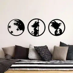 CEGRAFIC - Set De 3 Figuras Goku Negro