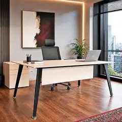 undefined - Escritorio Gerencial Frontal En Estructura Vli 180X75X90 Cm
