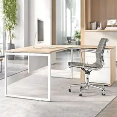 undefined - Escritorio Gerencial Con Cajonera En Estructura Hank 180X75X90 Cm