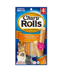 undefined - Inaba Cat Snack Churu Rolls 4p Chicken Recipe W
