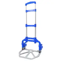 ENERGY PLUS - Carro De Carga Manual Compacta Plegable Ajustable Azul