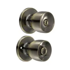 LOCK - Cerradura Copa Recta para Recámara Latón Antiguo