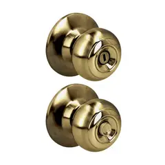 PROLOK - Cerradura Ovalada Pomo para Baño Latón Antiguo