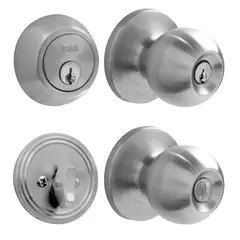 PROLOK - Set Cerradura y Pomo Función Normal Acero Inoxidable