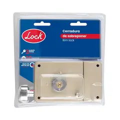 LOCK - Cerradura de Sobreponer Lado Derecho Llave Tetra