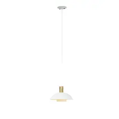ILUMECO - Lámpara de Techo Nebula Chica 1 Luz E27 Blanco Producto Certificado