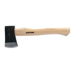 SURTEK - Hacha Cazadora 1.1/2 Lb Forjada Mango de Madera 14''