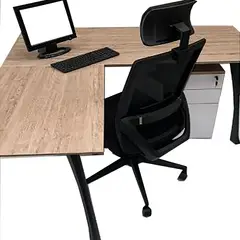 undefined - Escritorio Gerencial Con Cajonera En Estructura Vlf 180X75X90 Cm