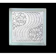 DEZHOU - Bloque Vidrio Seawave 19x19x8cm Holztek