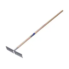 SURTEK - Rastrillo Recto para Jardín 16 Dientes Largo 60''