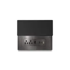 VETO - Multitoma de Escritorio Apertura Deslizante (armado)15amp