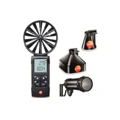 TESTO - Set Anemómetro de Molinete con Conos de Medición y Estabilizador 417