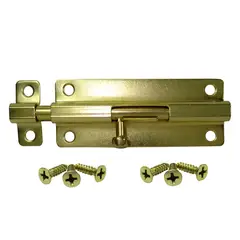 DISCOVER - Pasador Comun Con Tornillos Dorado 4"