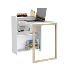 RTA DESIGN - Escritorio Plegable Lesli 85x63x30 Rta Blanco