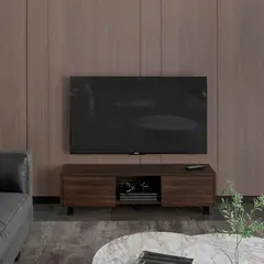 RTA DESIGN - Repisa de TV Glen Multifuncional 26x125x29 Rta Nogal Europeo