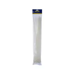 SURTEK - Set 50 Amarres Plásticos Blancos 500 mm x 7.8 mm