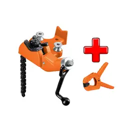 TRUPER - Prensa Cadena Tubo 2.1/2" Anclado + Prensa Resorte