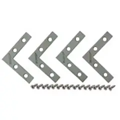 FIXSER - Esquinero Plano 1-1/2pg 4und Galvanizado