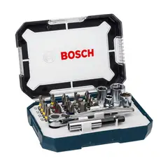 BOSCH - Set Ratchet 26 Piezas Puntas Y Copas