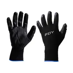 FOY - Guantes De Nailon Recubrimiento De Nitrilo Medianos