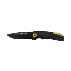 SURTEK - Navaja Abatible Acero Inoxidable 7.1/2'' Bimaterial