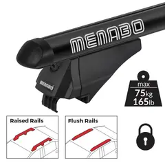 MENABO - Juego Barras Techo Tiger Black Xl 130Cm