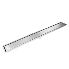 CCOL - Rejilla Piso Rectangular Invisible 80x10 Acero Inox 304