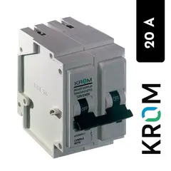KROM - Breaker Bipolar 20A 10KA Enchufable