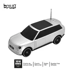 B PLUG - Parlante Recargable Audio Race 16W Rms Plateado