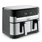 IMUSA - Freidora de Aire 8.3 Litros Easy Fry Dual Semiprofesional Gris