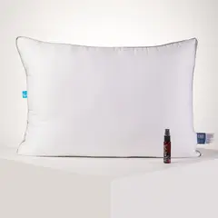 DISTRIHOGAR - Almohada Poliéster Media 90X25 Cm