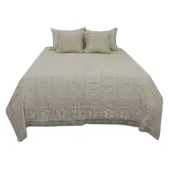 HOMETEX - Tendido Croche Doble Beige