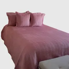 HOMETEX - Tendido Kerem Full Queen Rosado