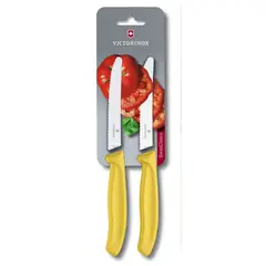 VICTORINOX - Cuchillo Tomate X2 Sc Amarillo