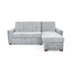 HOGAR VENECIA - Sala L Reclinable Apolo Izq 92x220x160 Plata