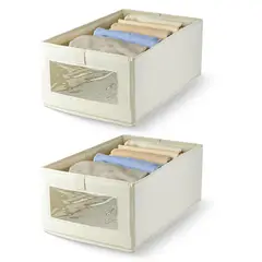 ENERGY PLUS - Set X2 Organizador de Armario Y Cajones Moderno Y Plegable