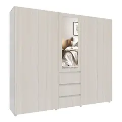 MADERKIT - Closet Covalt 200X230X50Cm Niebla Blanco