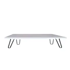 JKASSEM - Mesa de Centro 48X48X21Cm Blanco