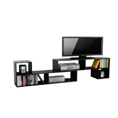 JKASSEM - Mesa para TV en Forma L 110X50X30Cm Wengue