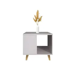 JKASSEM - Mesa de Centro 48X45X50Cm Sala Blanco
