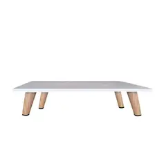 JKASSEM - Mesa de Centro 48X48X28Cm Sala Blanco