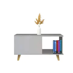 JKASSEM - Mesa Auxiliar 85X30X48Cm Blanco