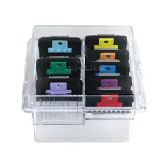 ANDIS - Juego de 8 Guias Metálicas Peluqueria Canina Tamaño Universal
