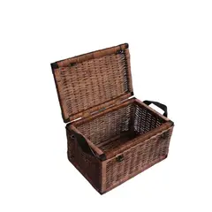 VIMORIA - Baúl Con Cierres En Cuero