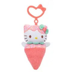 HELLO KITTY - Peluche Llavero de 10 cm - Cono