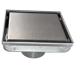 GENERICO - Rejilla Piso Sifon 10x10cm Invisible Acero Inox