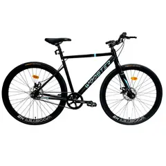 PROFIT - Bicicleta Fixie Wooster 700 En Acero 1 Velocidad Negro Azul