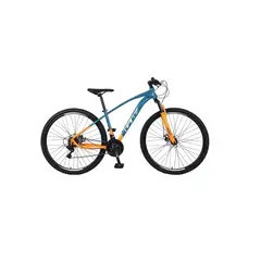 GW - Bicicleta Titan De Montaña 3*7 En Acero Naranja Turquesa