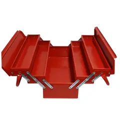 FERTON - Caja para Herramientas Metálica Plegable 5 Cajoneras