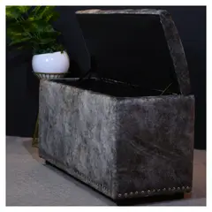 KAIU HOME - Puff Baul Japon Capitoniado Gris 1 Mt